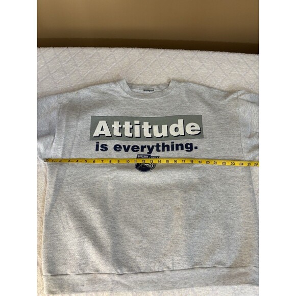 Vintage Penn State Attitude Is Everything Gray Sweatshirt Men’s  XL See Details - Picture 15 of 15